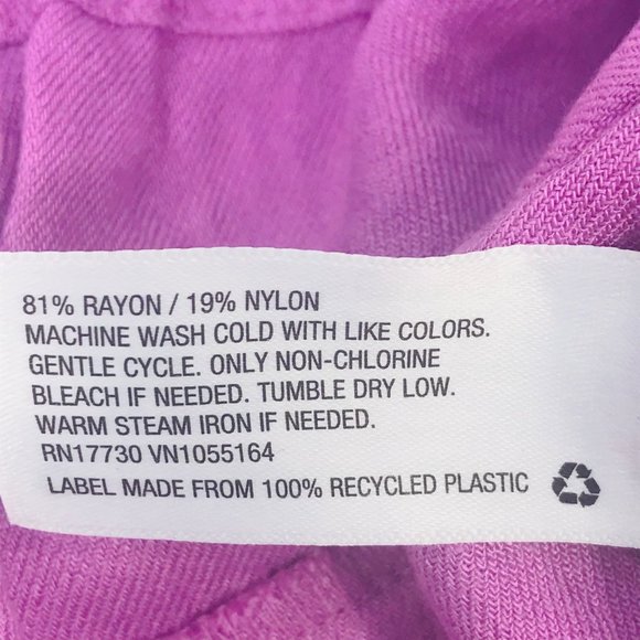 A New Day Women's Size Large Lightweight Pants Purple New Without Tags - Picture 4 of 11